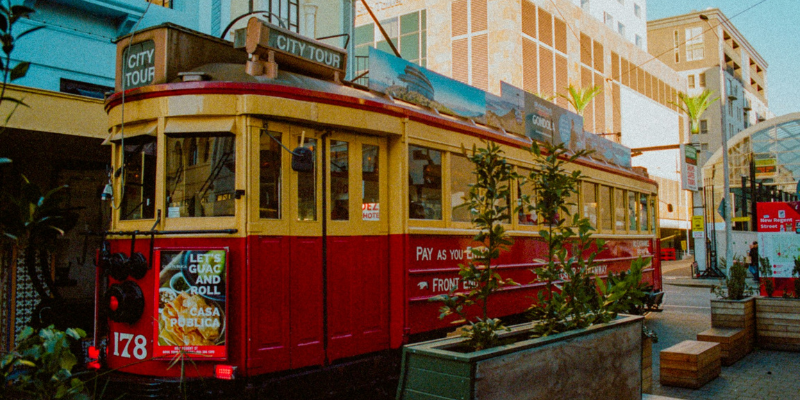Tram tour in Christchurch
